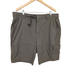 Gerry Venture Comfort Stretch 5 Pocket Cargo Short Mens‎ 40 Green Casual Active